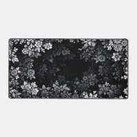 whimsical Gothic Monochrome Hollow Floral Bloom