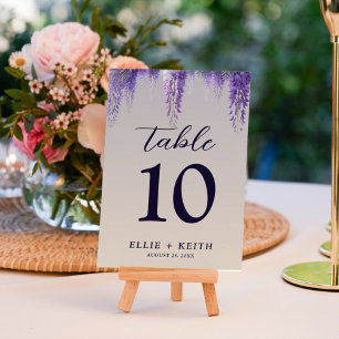 Whimsical Gradient Purple Floral Wedding