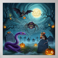Whimsical Graveyard Halloween