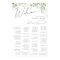 Whimsical Greenery | Alphabetical Seating Chart