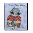 Whimsical Grumpy Owl iPad Case