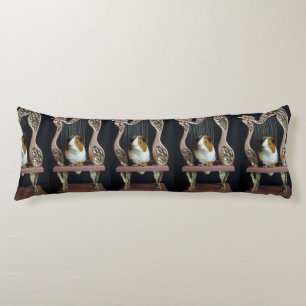 Whimsical Guinea Pig Harp Body Pillow