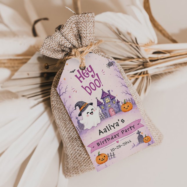Whimsical Halloween Birthday Party Gift Tags (Creator Uploaded)