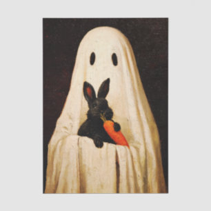 Whimsical Halloween Ghost & Rabbit FS5R Decoupage Tissue Paper