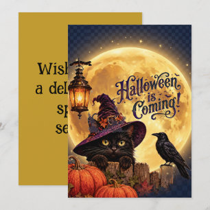Whimsical Halloween Greeting Card