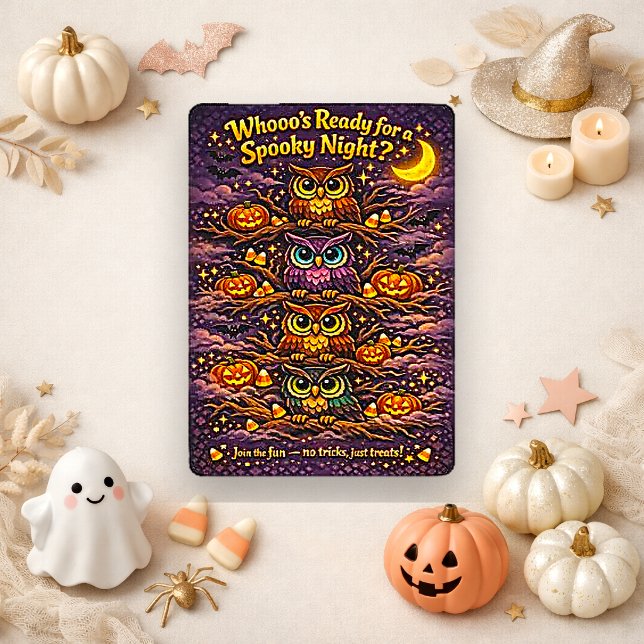 Whimsical Halloween Owl Pumpkin Night  Invitation (Creator Uploaded)