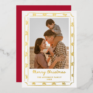 Whimsical Hand-Drawn Bow Frame 2 Photo