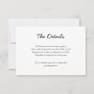 Whimsical Hand-Drawn Cake Wedding  RSVP Card