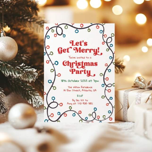 Whimsical Hand Drawn Christmas Party Invitation (Creator Uploaded)