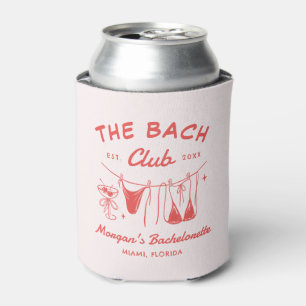 Whimsical Hand Drawn Coastal Bachelorette  Can Cooler