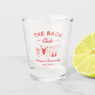 Whimsical Hand Drawn Coastal Bachelorette Shot Glass