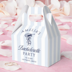 Whimsical Hand Drawn Cocktail Bachelorette Weekend Favour Box