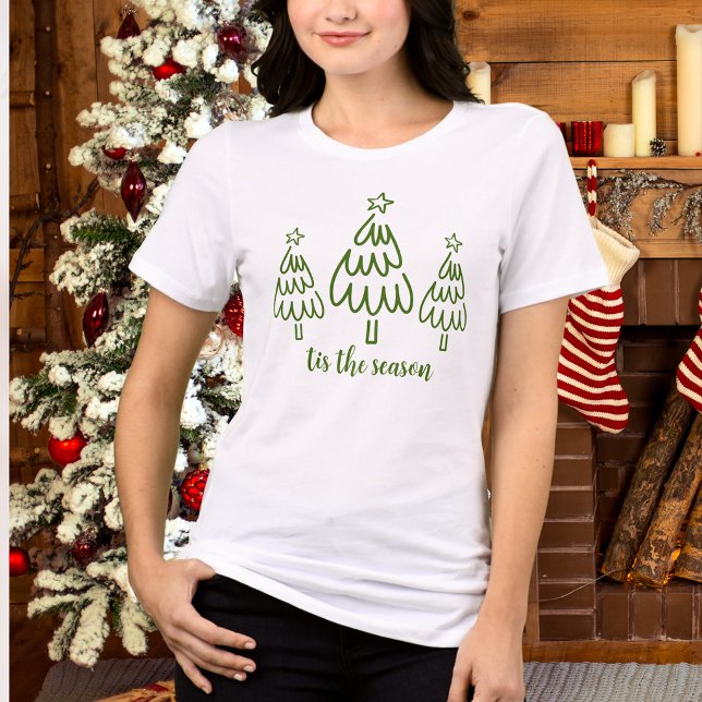 Whimsical Hand Drawn Doodle Green Tri-Blend Shirt (Creator Uploaded)