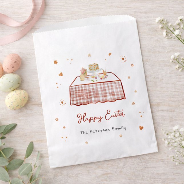 Whimsical Hand Drawn Happy Easter Favour Bags (Creator Uploaded)