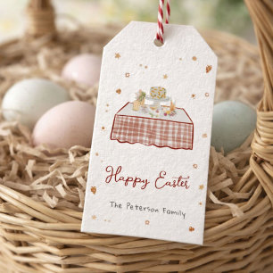 Whimsical Hand Drawn Happy Easter Gift Tags