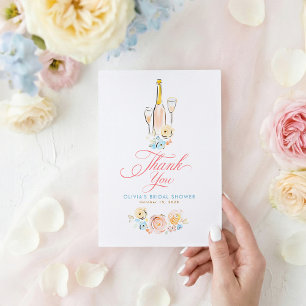Whimsical Hand Drawn Quirky Cute Small Thank You Card