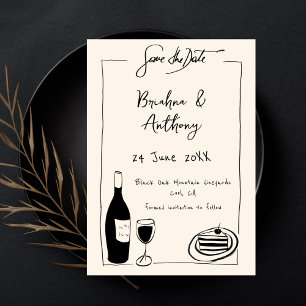 Whimsical hand drawn quirky scribble template
