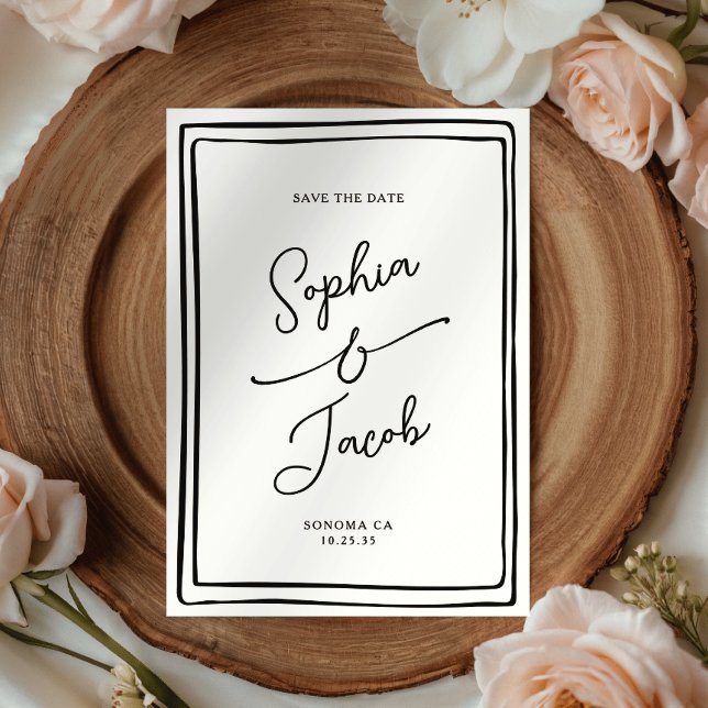 Whimsical Hand Drawn Save The Date Wedding (Creator Uploaded)