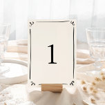 Whimsical Hand Drawn Table Number<br><div class="desc">This adorable design features hand drawn elements and a whimsical bold text.</div>