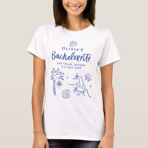 Whimsical hand drawn toast toast on the coast T-Shirt