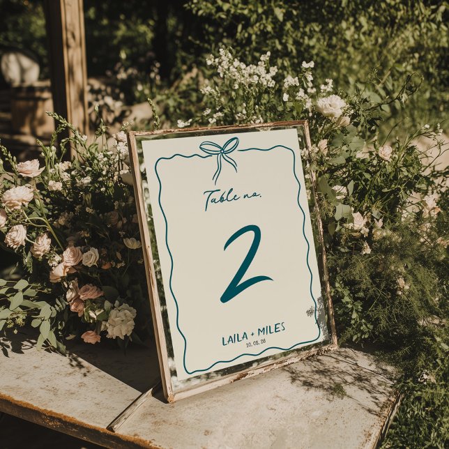 Whimsical Hand drawn wedding Event  Table Number (Creator Uploaded)