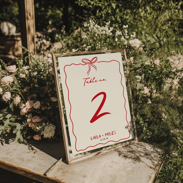 Whimsical Hand drawn wedding Event  Table Number (Creator Uploaded)