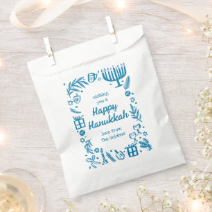 Whimsical Hanukkah Holiday Cute Custom Favour Bags
