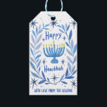Whimsical Hanukkah Holiday Menorah Painting Custom Gift Tags<br><div class="desc">Perfect cute custom gift tag! Hand made art for you! Perfect for a winter, hanukkah, holiday party or other event. FULLY CUSTOMIZABLE! Click on “Personalise” above to edit the text. Click "edit using design tool" to adjust the fonts, colours and placements. (check my shop for alternate designs too) THANK YOU...</div>