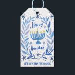 Whimsical Hanukkah Holiday Menorah Painting Custom Gift Tags<br><div class="desc">Perfect cute custom gift tag! Hand made art for you! Perfect for a winter, hanukkah, holiday party or other event. FULLY CUSTOMIZABLE! Click on “Personalise” above to edit the text. Click "edit using design tool" to adjust the fonts, colours and placements. (check my shop for alternate designs too) THANK YOU...</div>