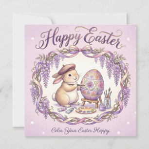 Whimsical Happy Easter Greeting Card