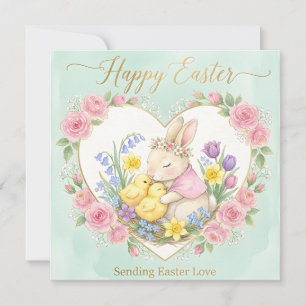 Whimsical Happy Easter Greeting Card