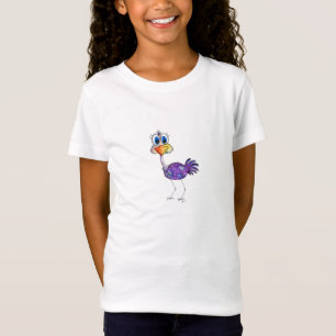 Whimsical Happy Purple Ostrich T-Shirt