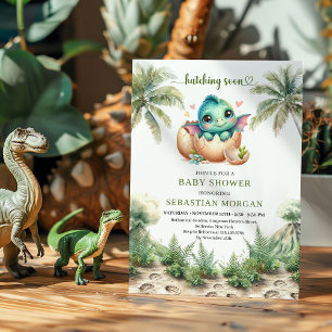Whimsical Hatching Soon Baby Shower Invitation