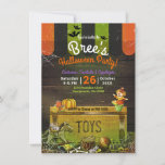 Whimsical Haunted Antique Toys Halloween Party  Invitation<br><div class="desc">customise for any event</div>