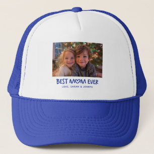 Whimsical Heart Best Mum Ever Holiday Photo Trucker Hat
