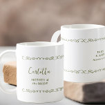 Whimsical Heart Doodle Wedding Party Coffee Mug<br><div class="desc">Wedding gift mug for anyone in your wedding party. Easy to personalise a mug for the mother of the bride, mother of the groom, maid of honour etc and you can also add the name of the bride and groom and their wedding date on the opposite side. Simple and elegant...</div>