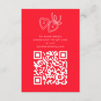Whimsical Heart Locket Doodle Sketch CUSTOM QRCode