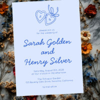 Whimsical Heart Locket Doodle Sketch Modern CUSTOM