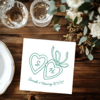 Whimsical Heart Locket Doodle Sketch Modern CUSTOM