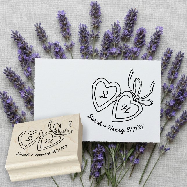 Whimsical Heart Locket Doodle Sketch Modern CUSTOM Rubber Stamp (Whimsical Heart Locket Doodle Sketch Modern CUSTOM Rubber Stamp
)