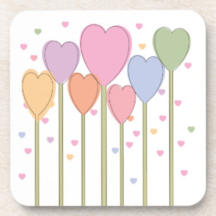 Whimsical Heart Lollipops Coaster