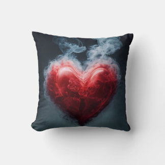 Whimsical heart of smoke pillow - Dreamy comfort