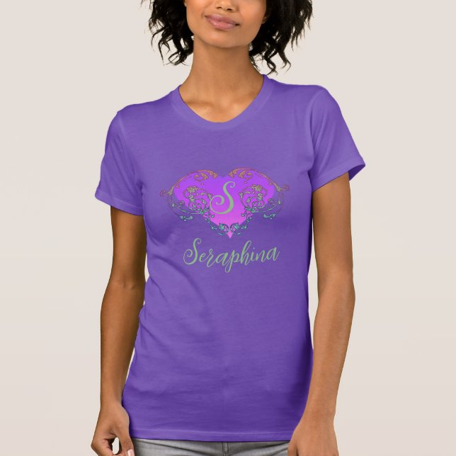 Whimsical Heart Personalised T-Shirt (Front)