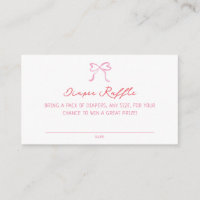 Whimsical Hearts Baby Shower Diaper Raffle