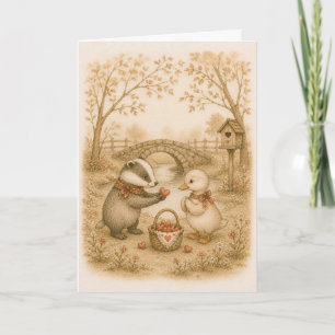 Whimsical Hearts Greeting Card