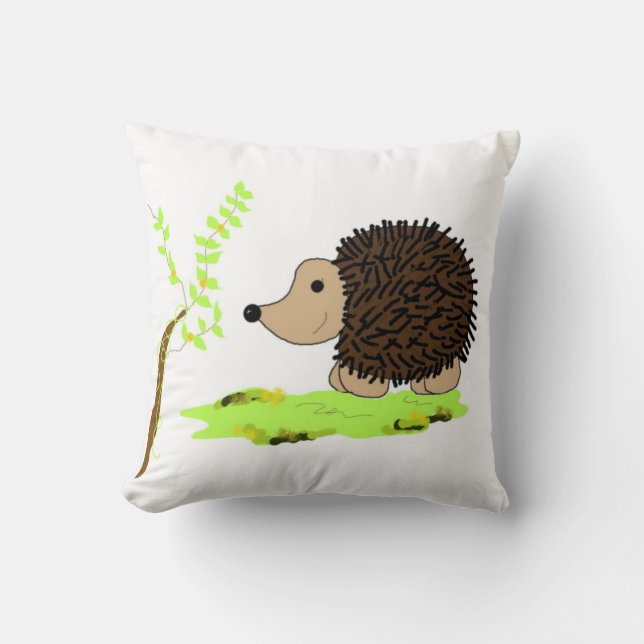 Whimsical Hedgehog Cushion (Front)