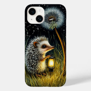 Whimsical Hedgehog Holding Lantern Case-Mate iPhone 14 Case