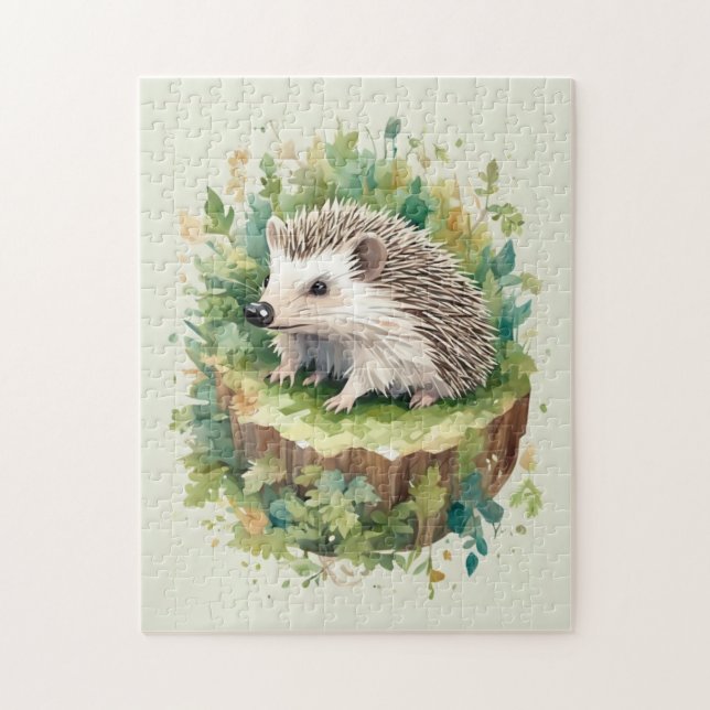Whimsical Hedgehog l Season : spring [A] Jigsaw Puzzle (Vertical)