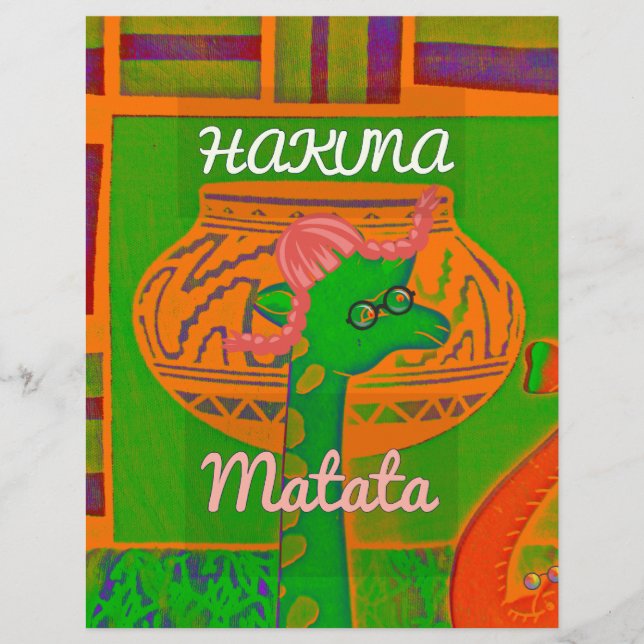 Whimsical Heights: Beautiful Funny Giraffe African (Front)