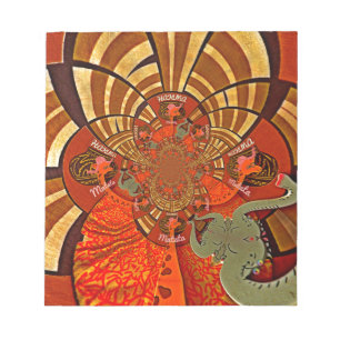 Whimsical Heights: Beautiful Funny Giraffe African Notepad